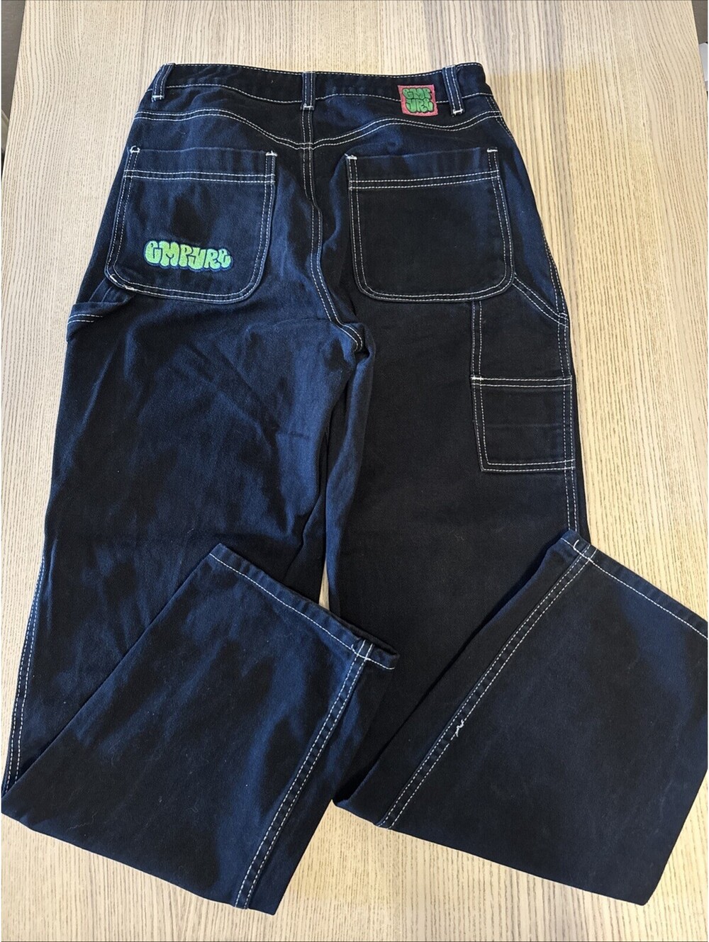 Empyre Tori Sk8 Carpenter Jeans Black Baggy Y2K Skater Women's Size 4